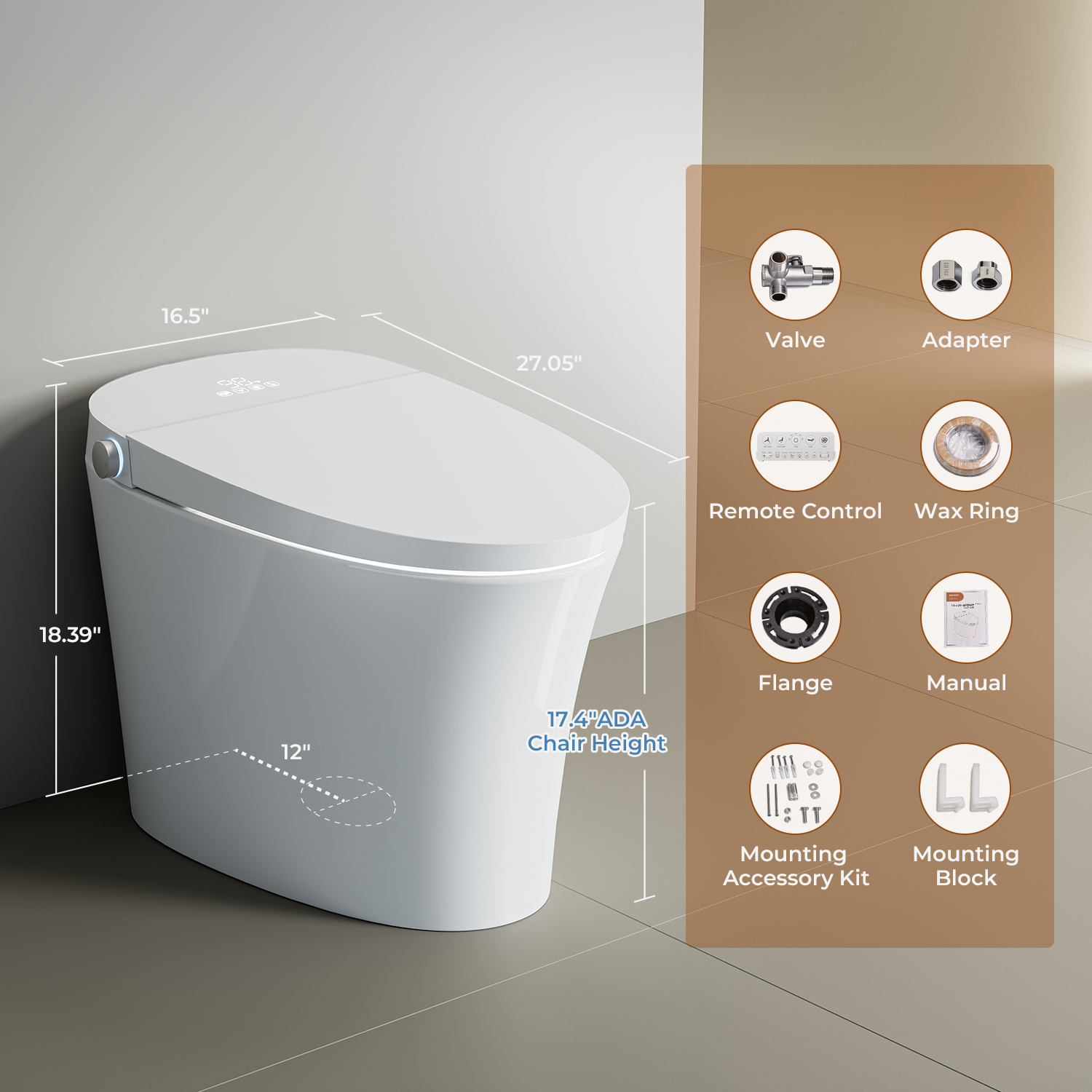 Uncle Brown ST12P Smart Toilet - Image 9